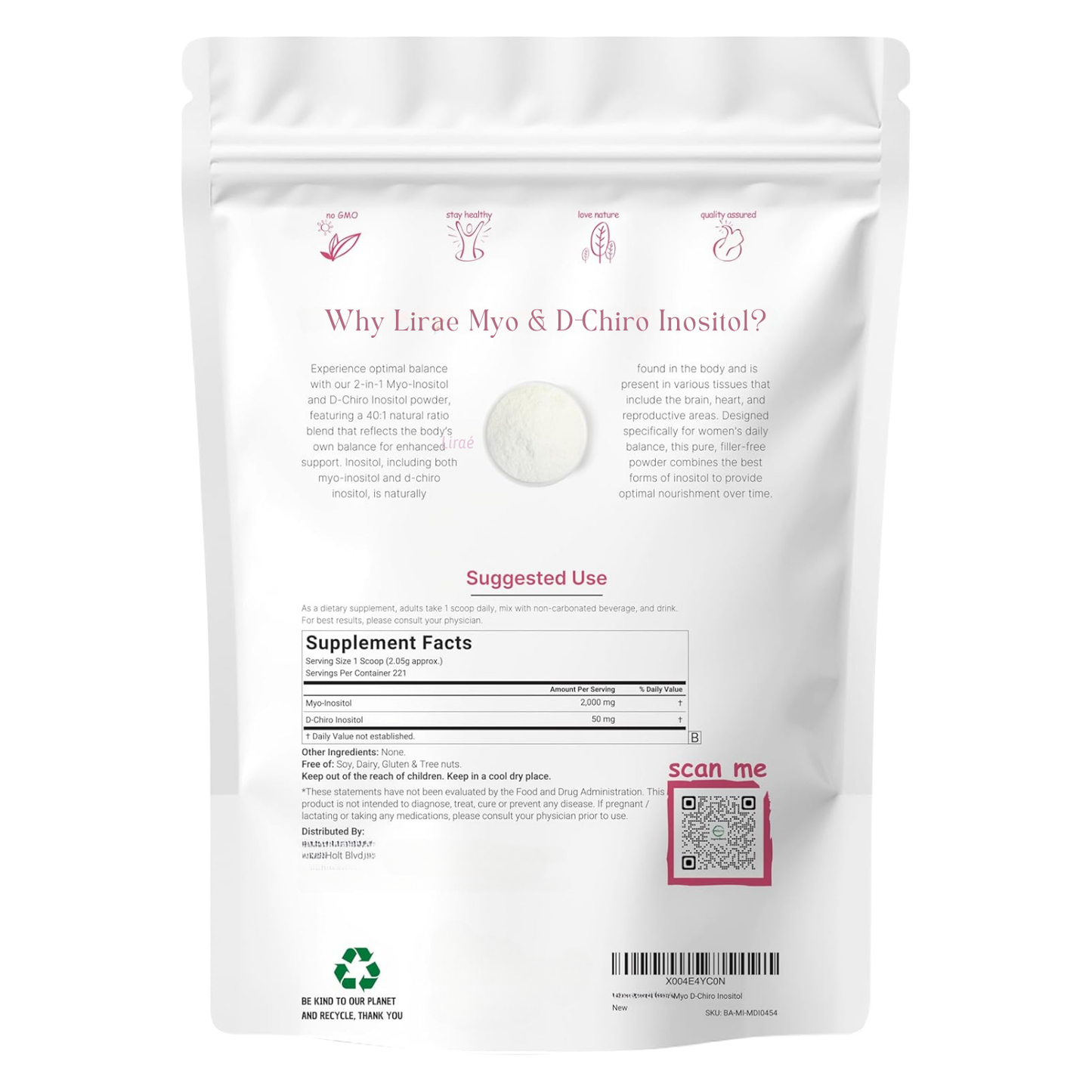 Myo-Inositol & D-Chiro Inositol Powder